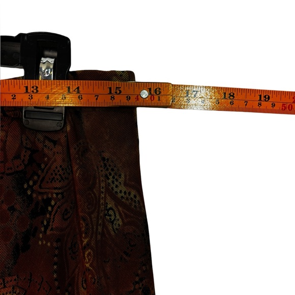 Y2K Boho Tiered Midi Skirt Earthy Tones Festival Cottagecore Size Large - Picture 9 of 11